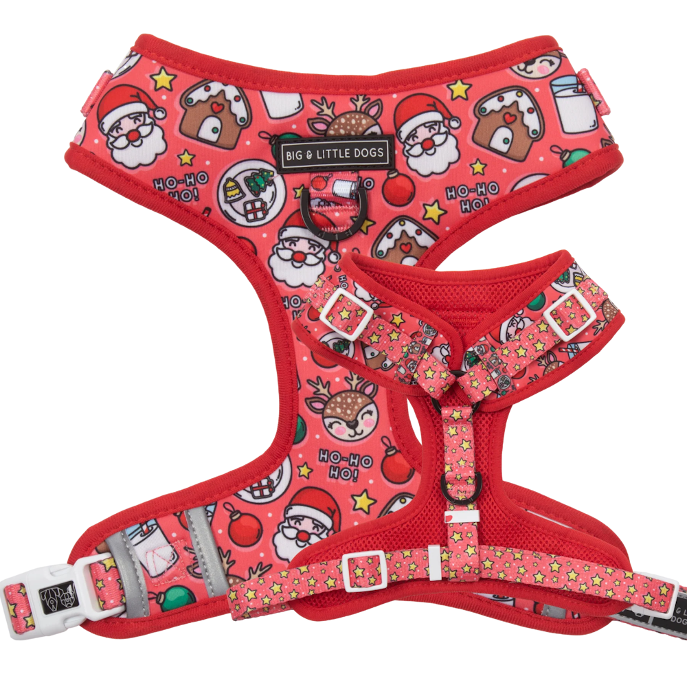 Big & Little Dogs Santa's Cookies Adjustable Harness DoggyTopia