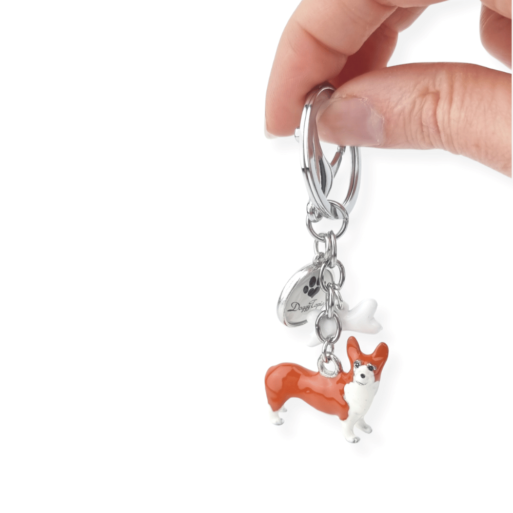 3D Corgi Key Ring