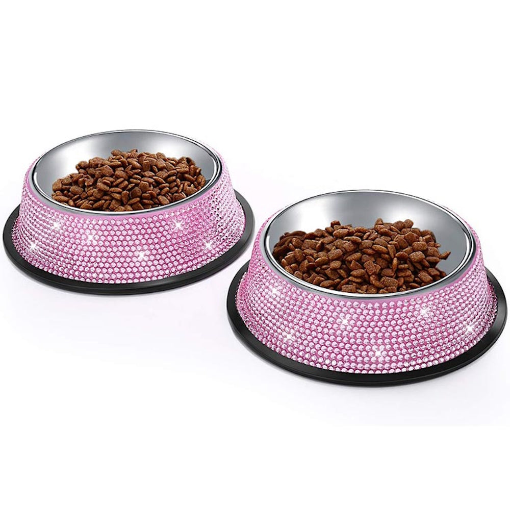 Diamante Dog Bowl