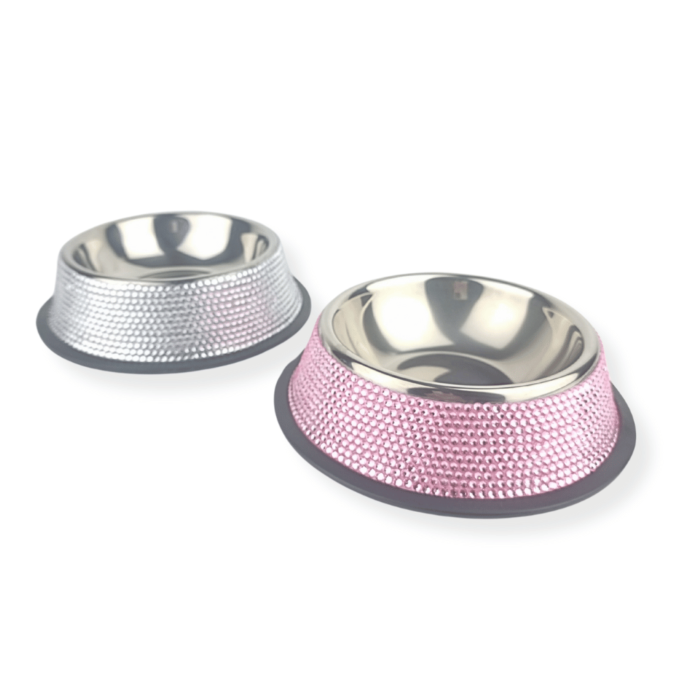 Diamante Dog Bowl