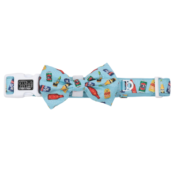 Big & Little Dogs Drinking Buddy Collar & Bow Tie