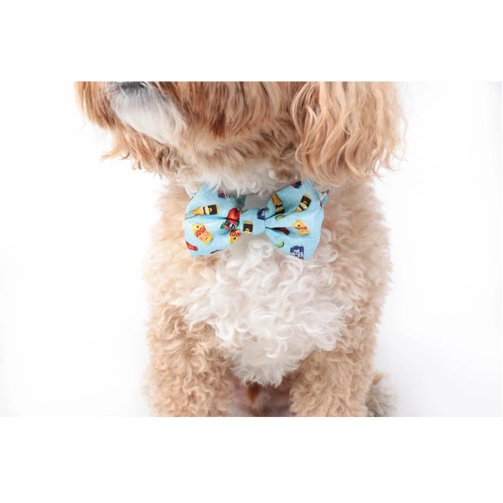 Big & Little Dogs Drinking Buddy Collar & Bow Tie