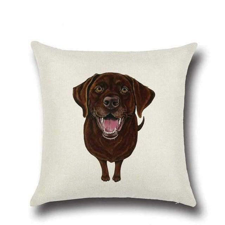 Labrador Chocolate Lab  Throw Pillow for Sale by ElegantCat