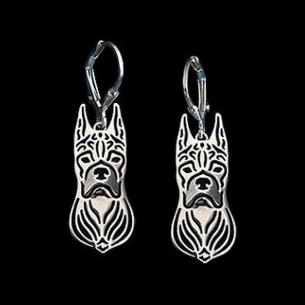 Boxer dog earrings hotsell