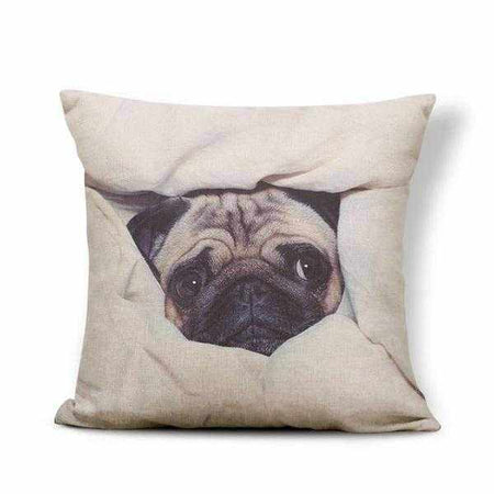 Pug throw outlet pillow